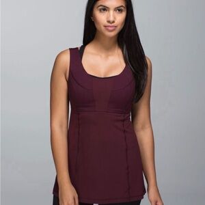 Lululemon Wrappers Delight Tank Top Bordeaux Drama Maroon Size 6